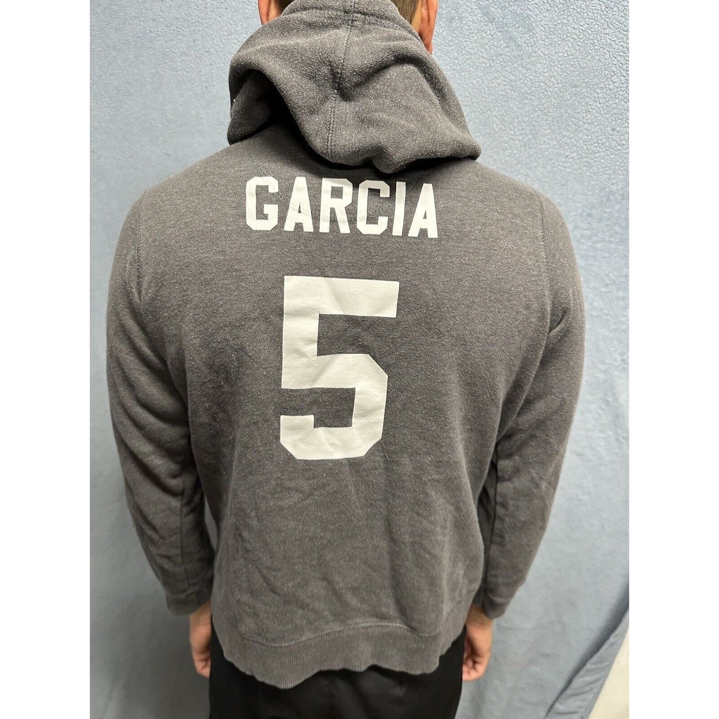Men’s Large Gray NBA Store Pullover Hoodie San Antonio Spurs Garcia #5