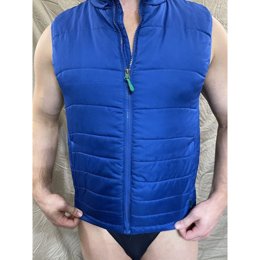 men's pacific trail blue sleeveless vest Small