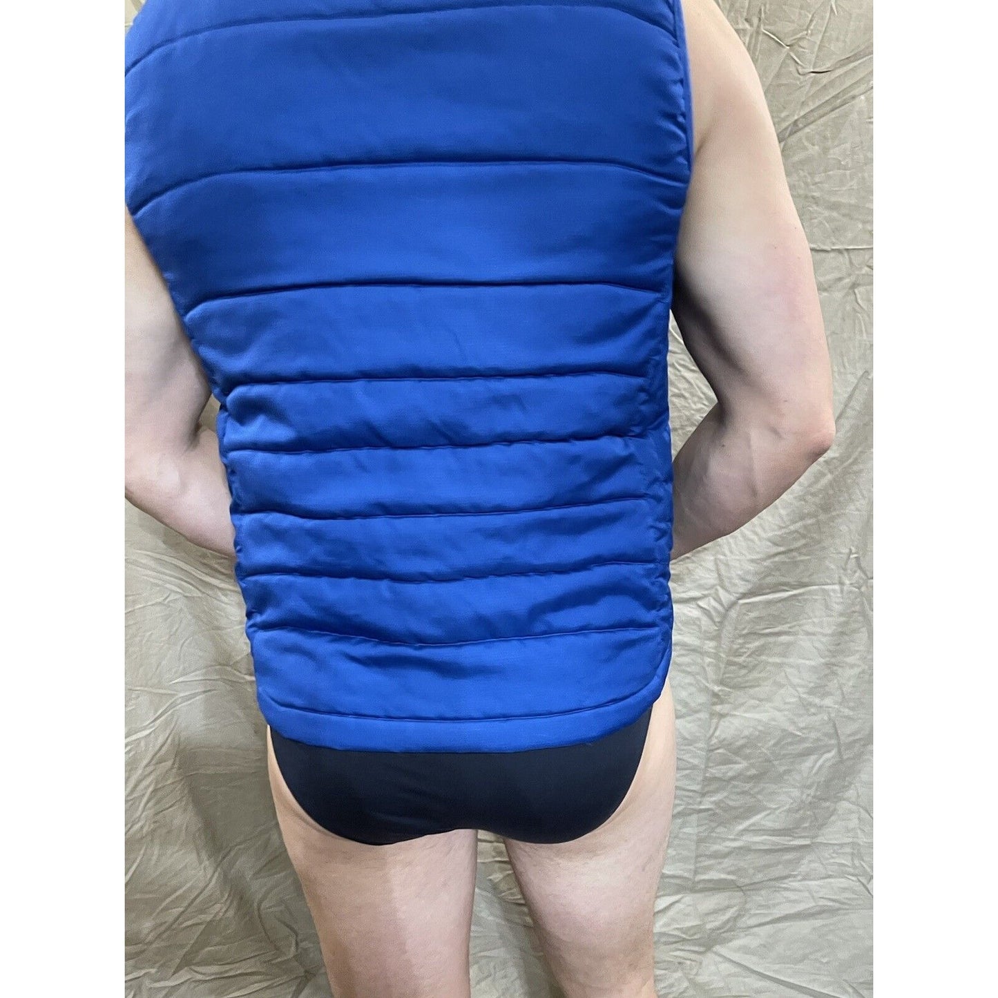 men's pacific trail blue sleeveless vest Small