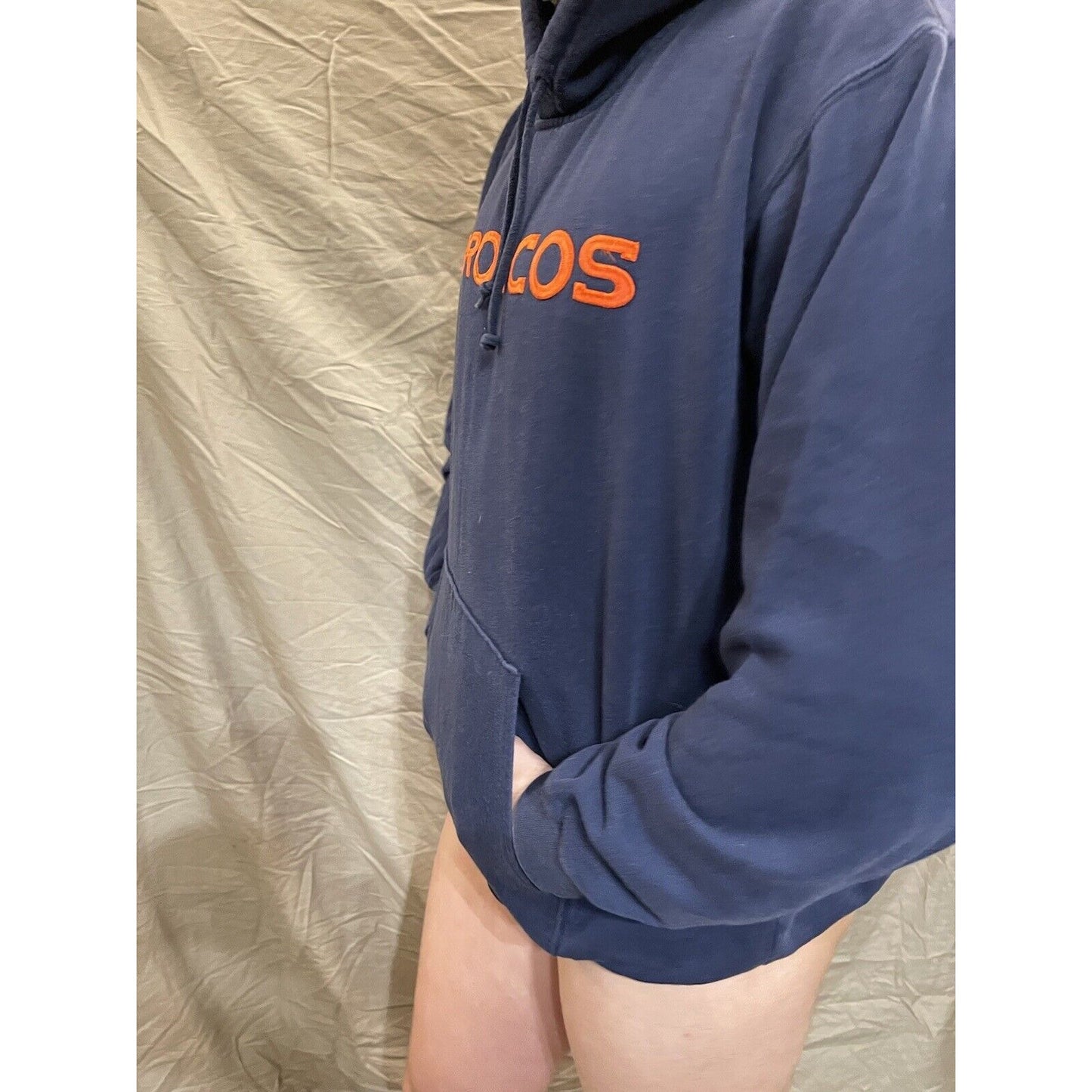 Men's Denver Broncos Pullover hoodie NFL Apparel fits like a loose medium