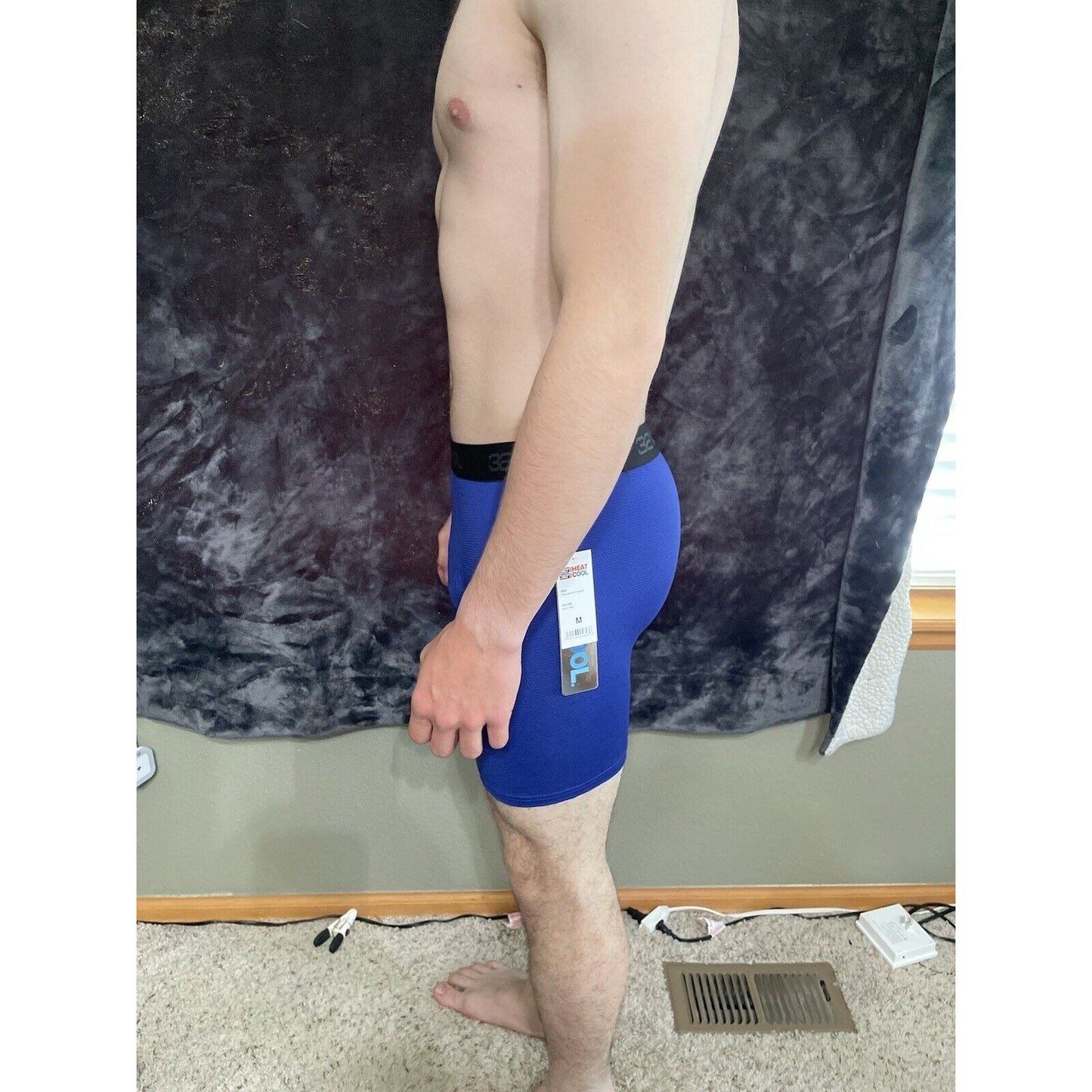 Men’s Medium 32 Degree Cool Blue Boxer Briefs New