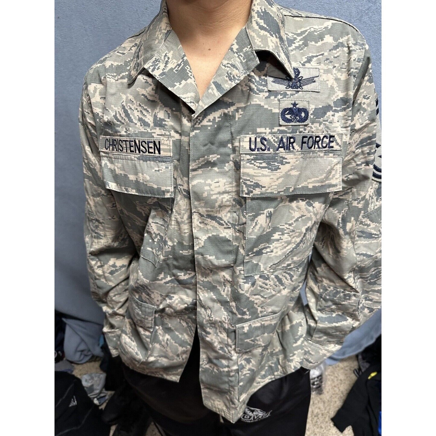 Men’s Abu Airman Battle Uniform Civil Air Patrol 40R Coat Blouse USAF Uniform