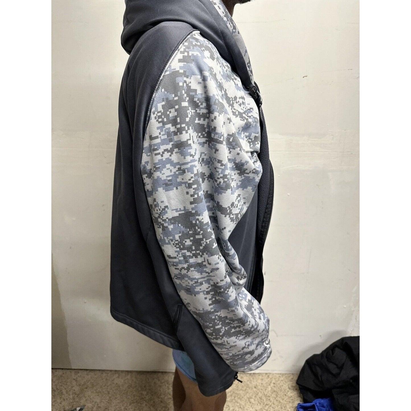Men’s Colosseum 3XL Gray Camo Alabama Roll Tide Full Zip Hoodie Jacket