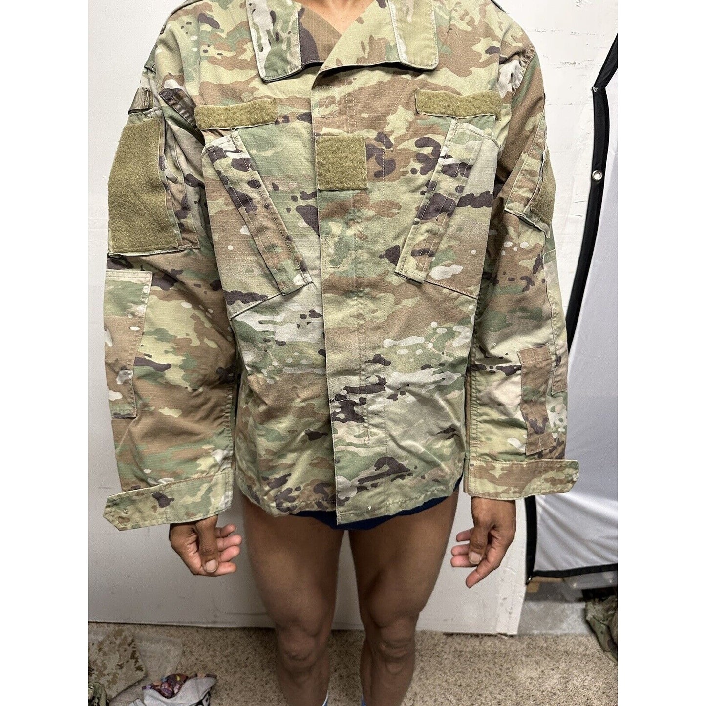 Men’s Ocp Army Air Force Top Blouse Coat Large Short