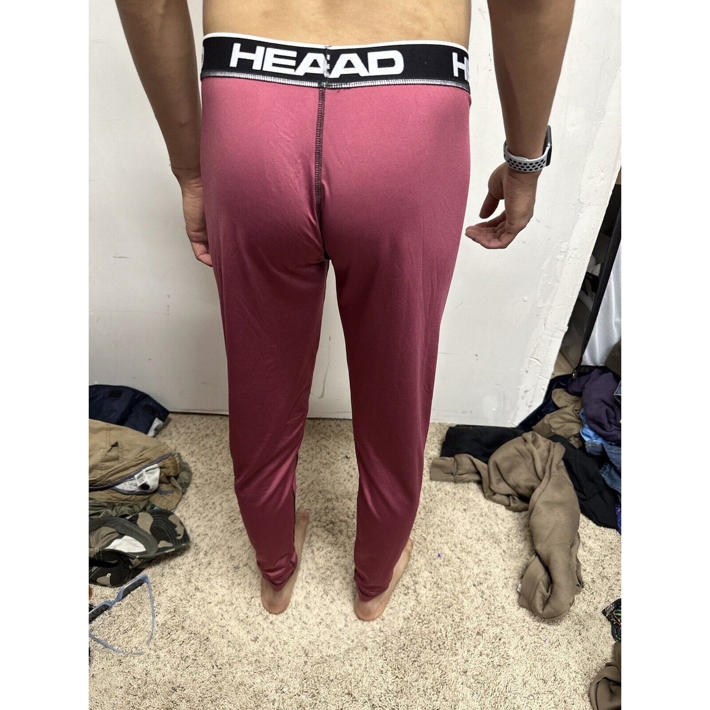 Men’s Large Head Pink Base Layer Pants