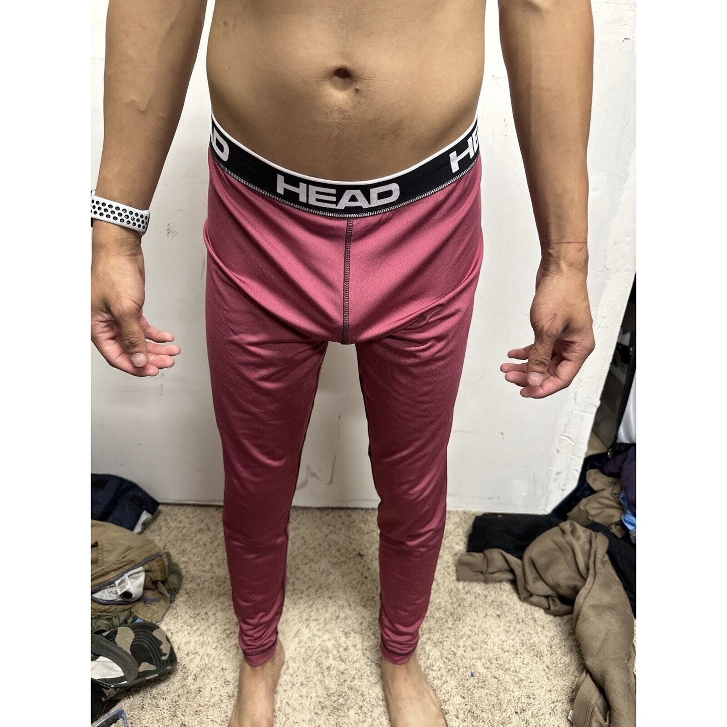 Men’s Large Head Pink Base Layer Pants