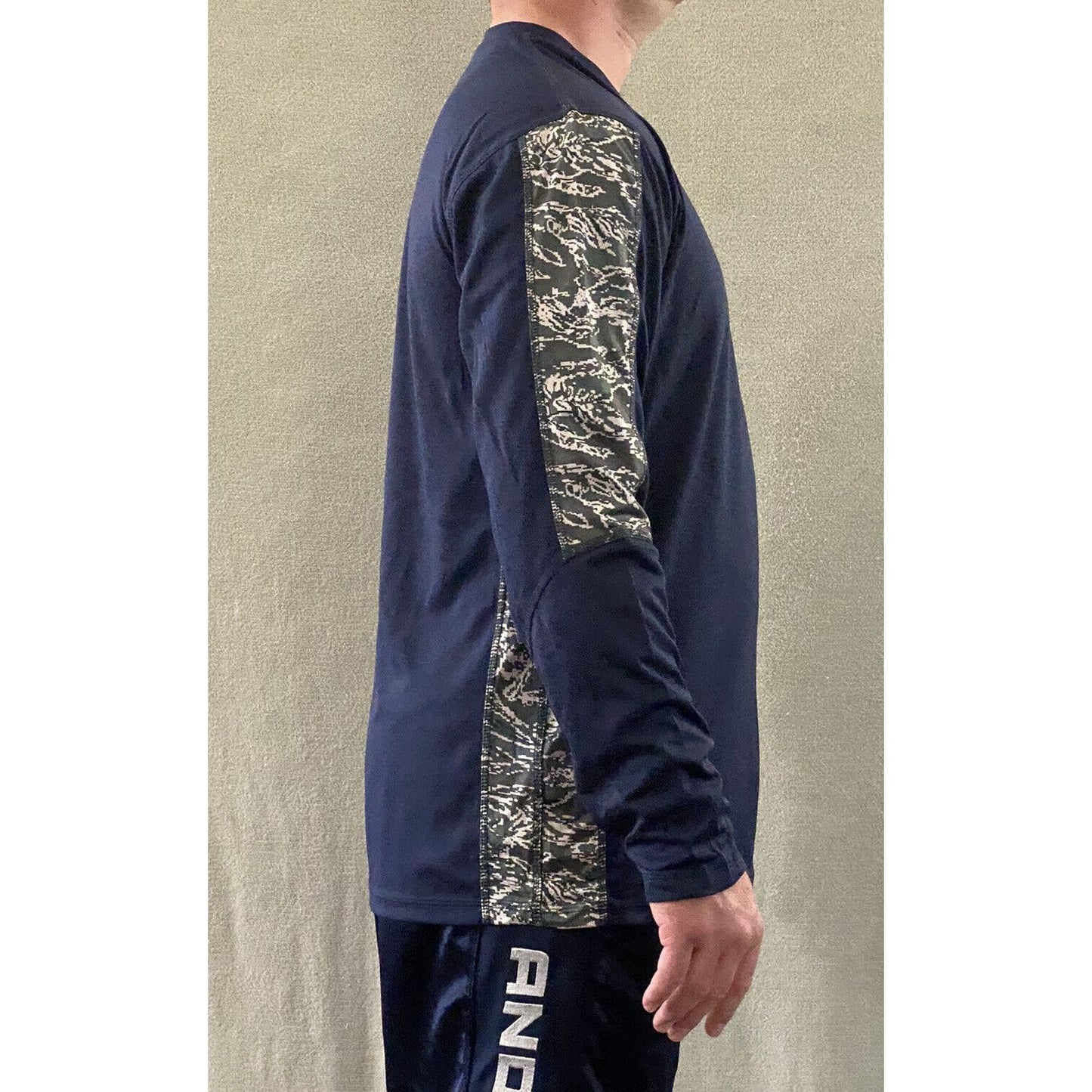 Soffe Extreme Training XT46 Men’s Medium Navy Blue Camo Polyester Long Sleeves