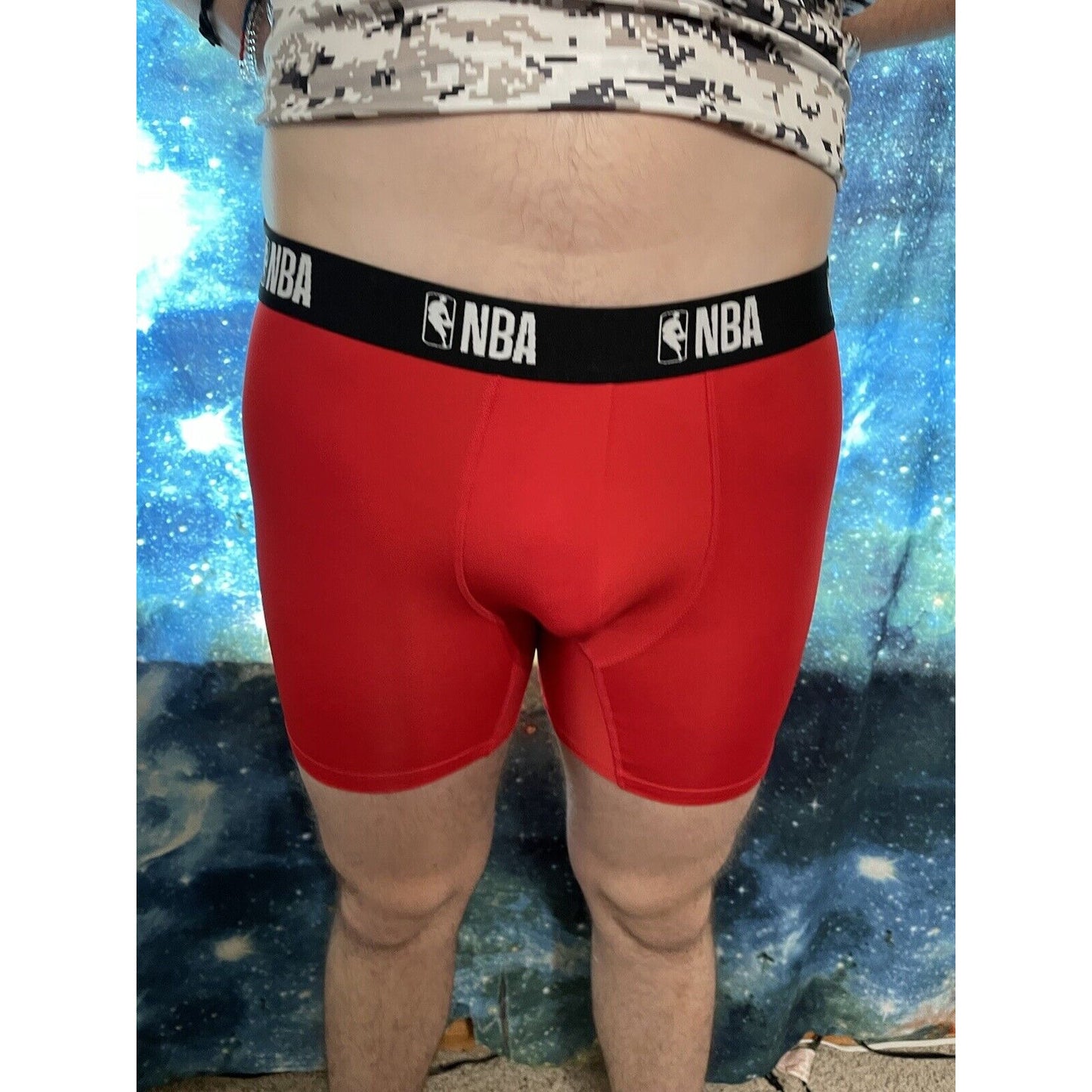 Men's NBA XL Red Compression Shorts