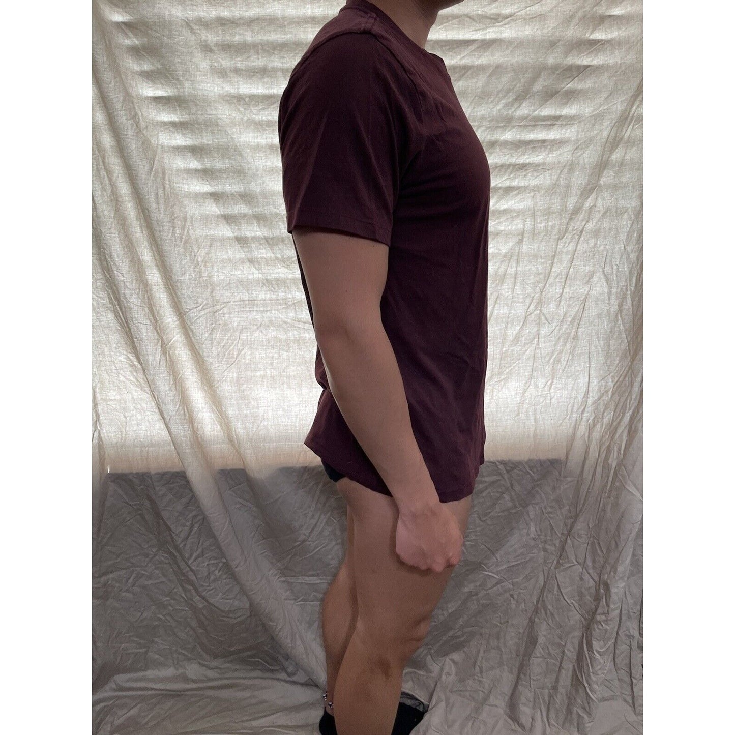 men's maroon american eagle medium standard fit t-shirt