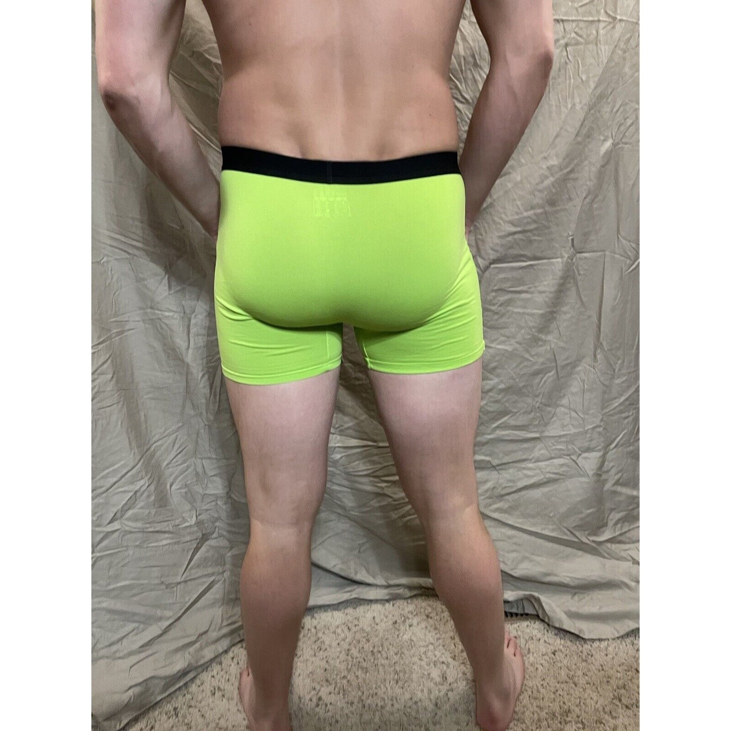 men's neon green inersy weekly medium boxer briefs