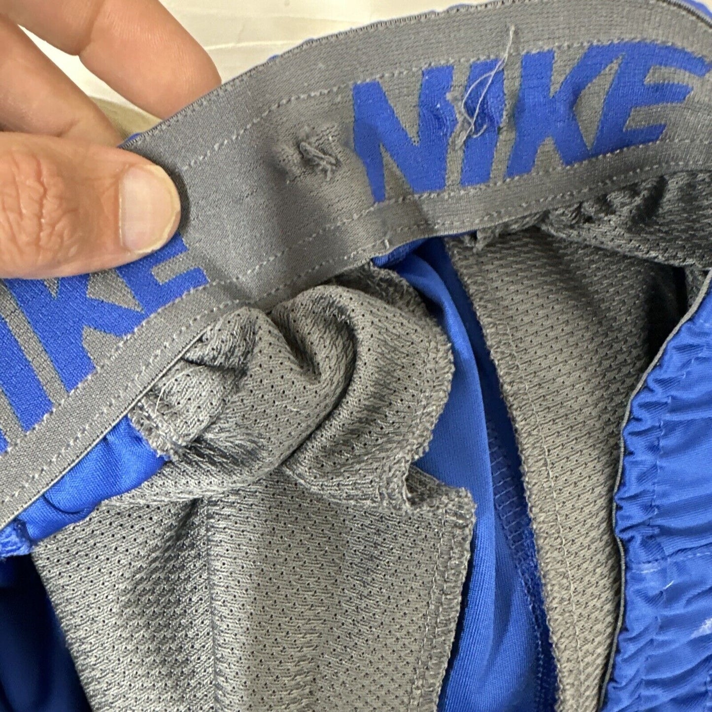 Men’s Air Force Blue Nike Dri Fit Small Workout Shorts