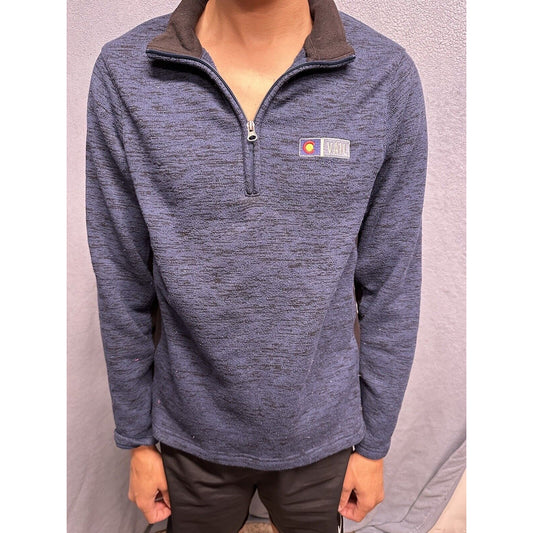 Men’s Blue 1/4 Zip Pullover Colorado Vail Gear For Sports Sweater