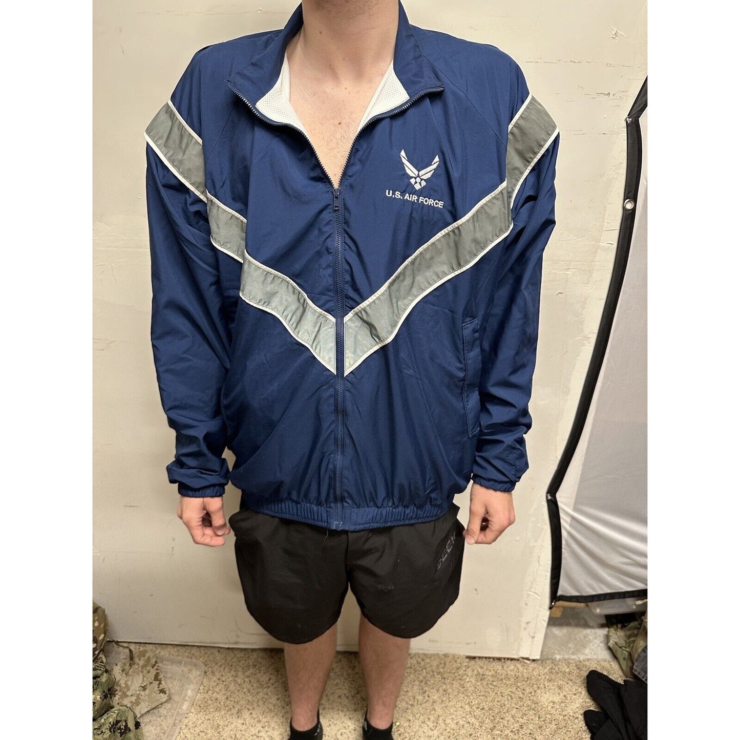 Men’s Medium Long Us Air Force Improved Pt Uniform Top Jacket Full Zip