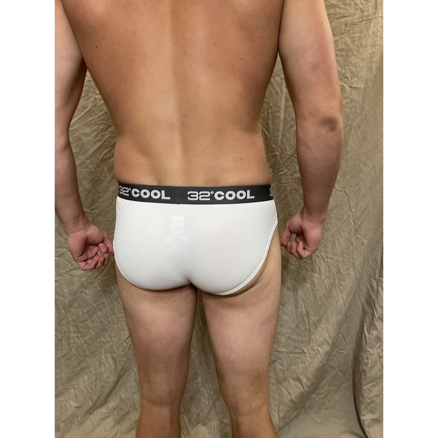 men's 32 degrees cool white compression brief athletic Extra Large