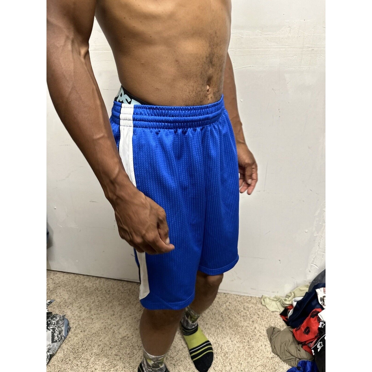 Men’s Blue Nike With Pockets Small Athletic Shorts
