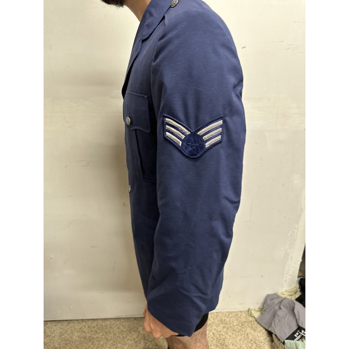 Men’s 40R USAF Air Force Service Coat Navy Blue Uniform