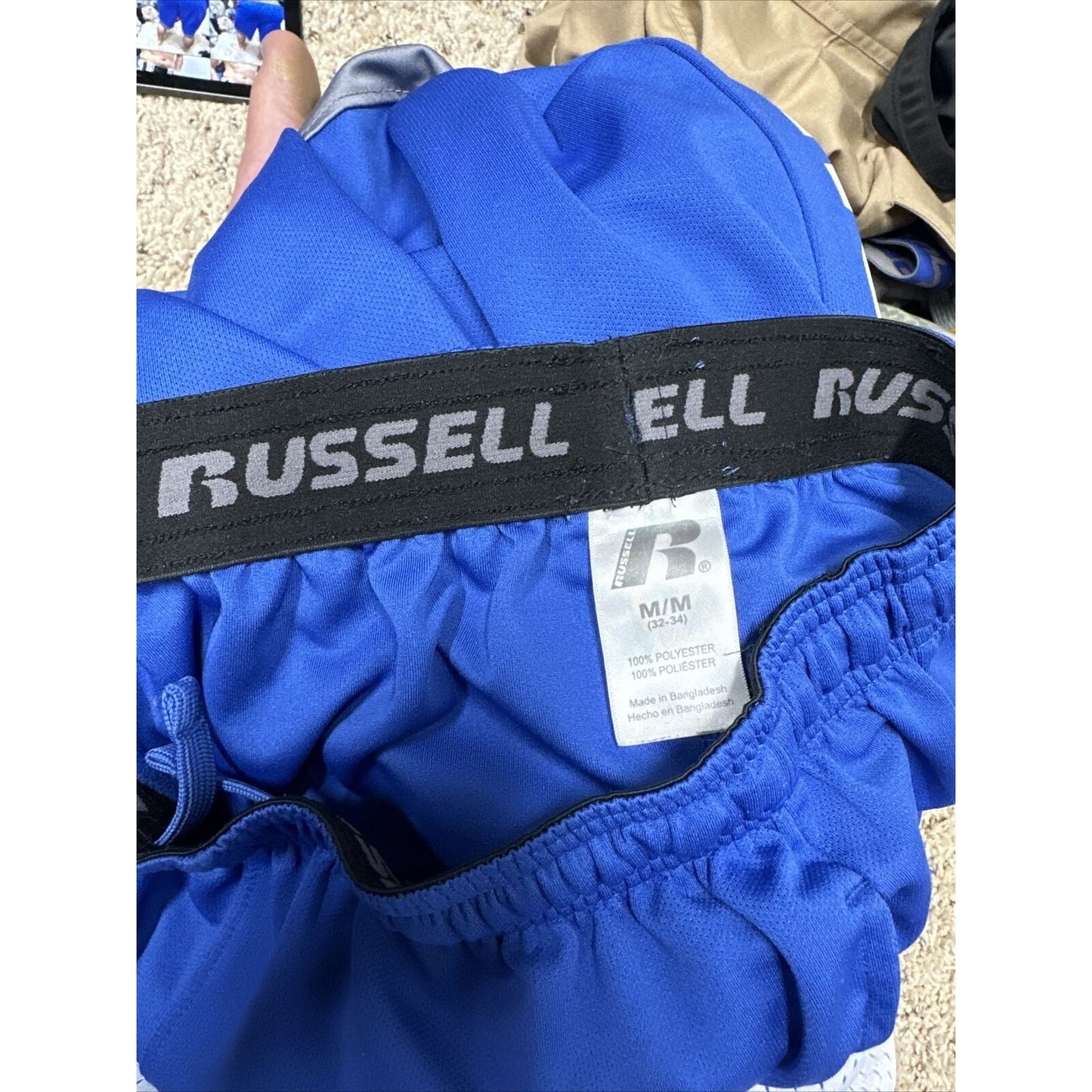 Men’s Blue USAFA Falcons Air Force Academy Russell Size Medium Shorts
