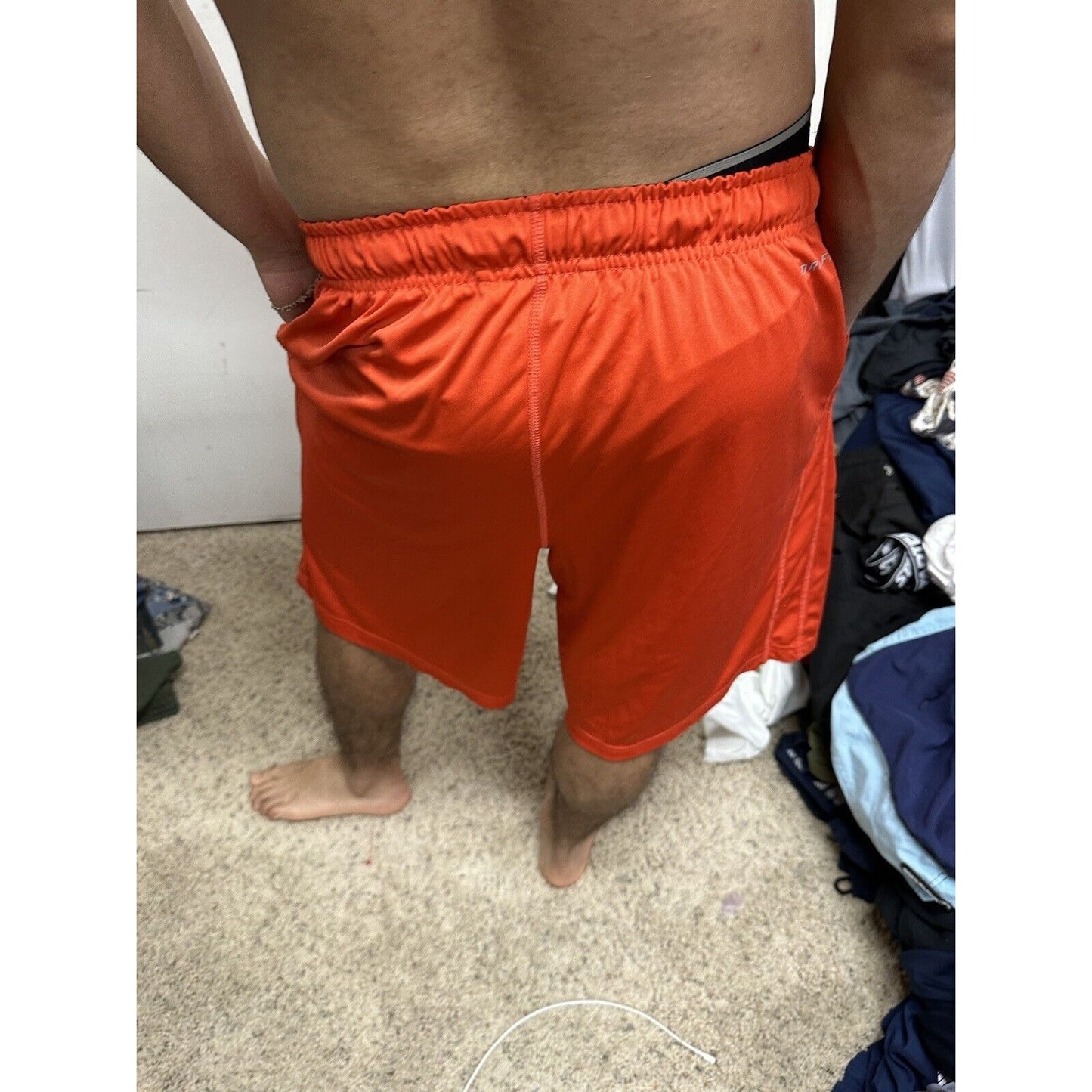 Men’s Red Nike Large Dri-fit With Pockets Athletic Shorts