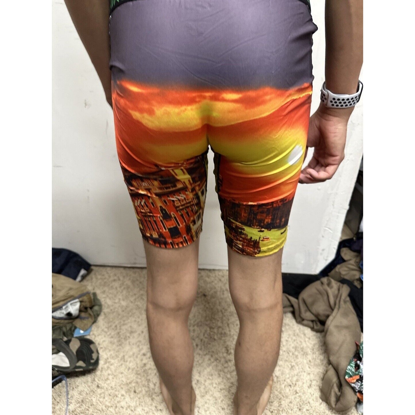 Men’s European Sunset Orange Ethika Large Boxer Briefs