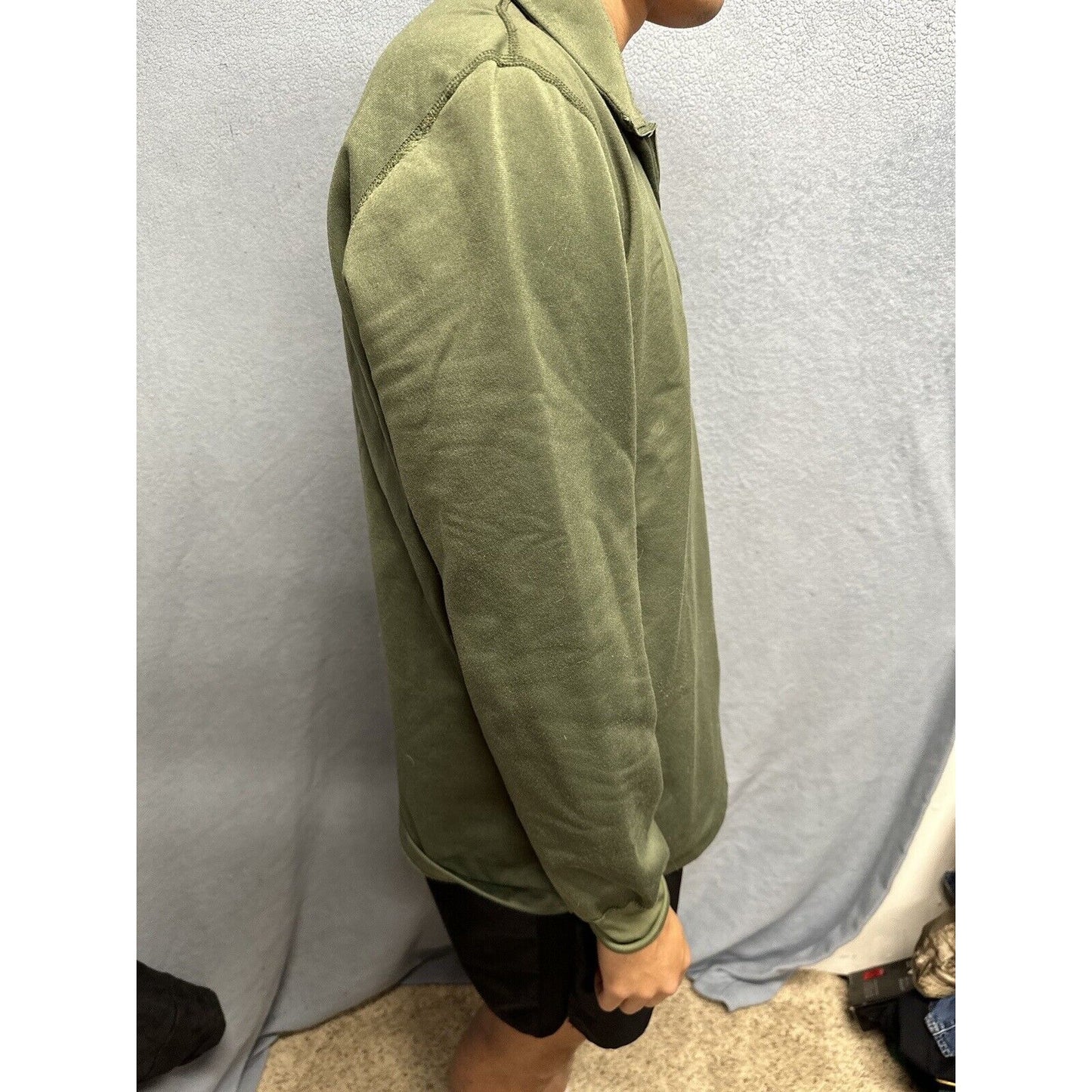 Men’s Military Army USAF Medium Green Sleeping Shirt Heat Retentive