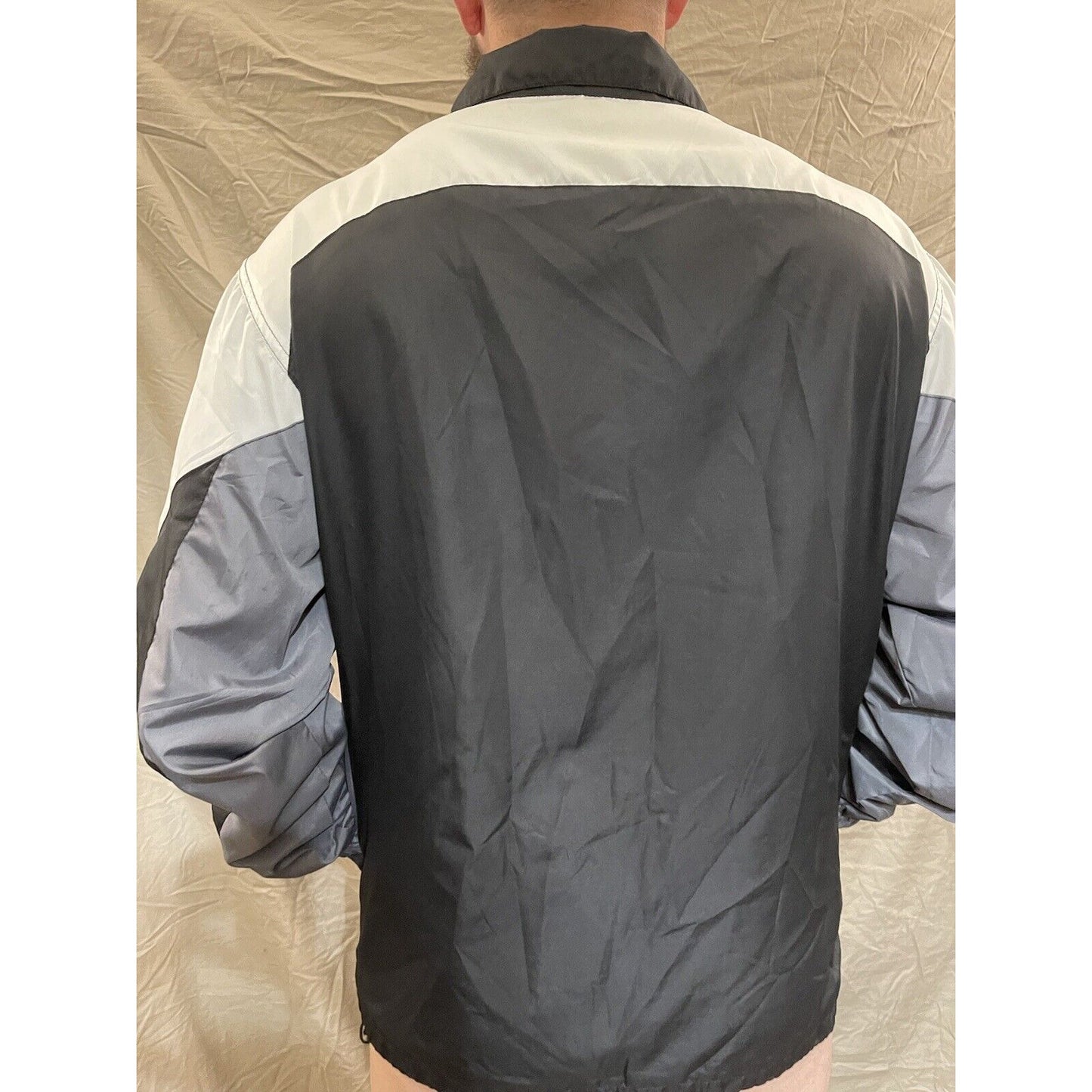 Men's SI NFL Team Reebok full zip atlanta falcons black windbreaker jacket XL