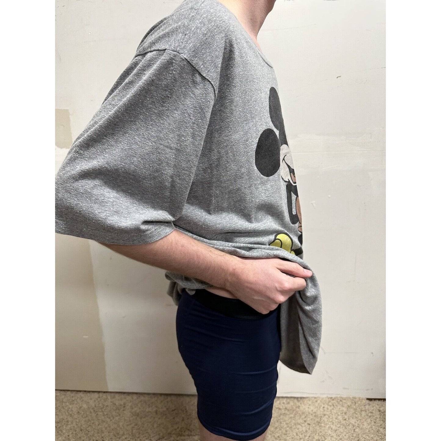 men’s 3XL disney gray short sleeve tshirt mickey mouse