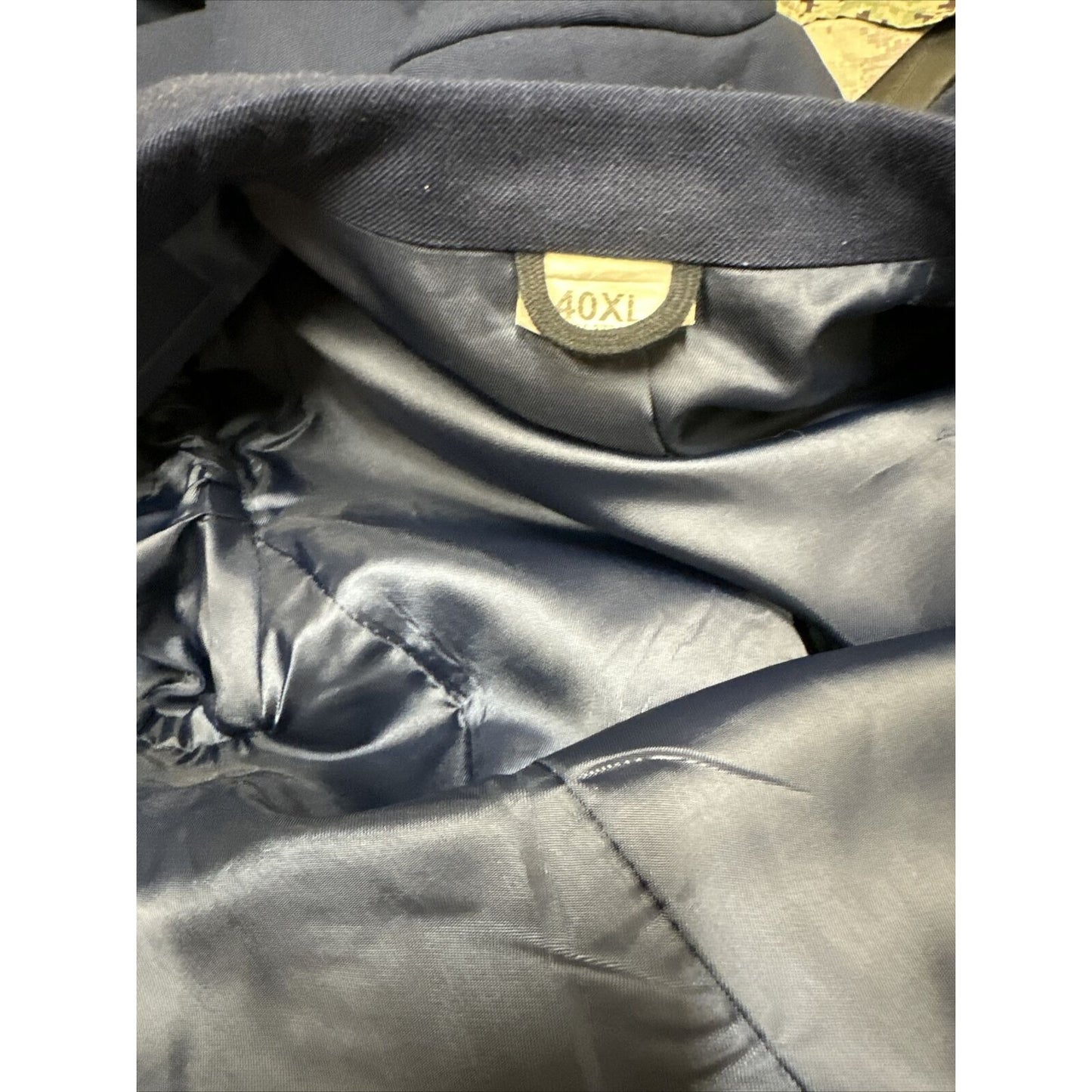 Men’s Air Force 40XL USAF Air Force Service Dress Coat Blue Enlisted Dscp