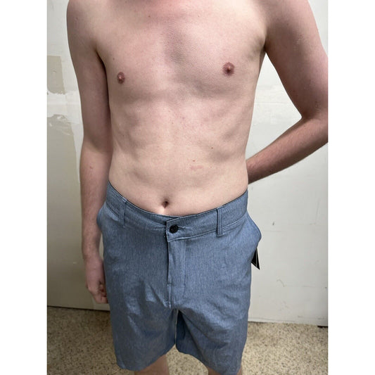 men’s trunks multi-functional size 36 gray blue shorts
