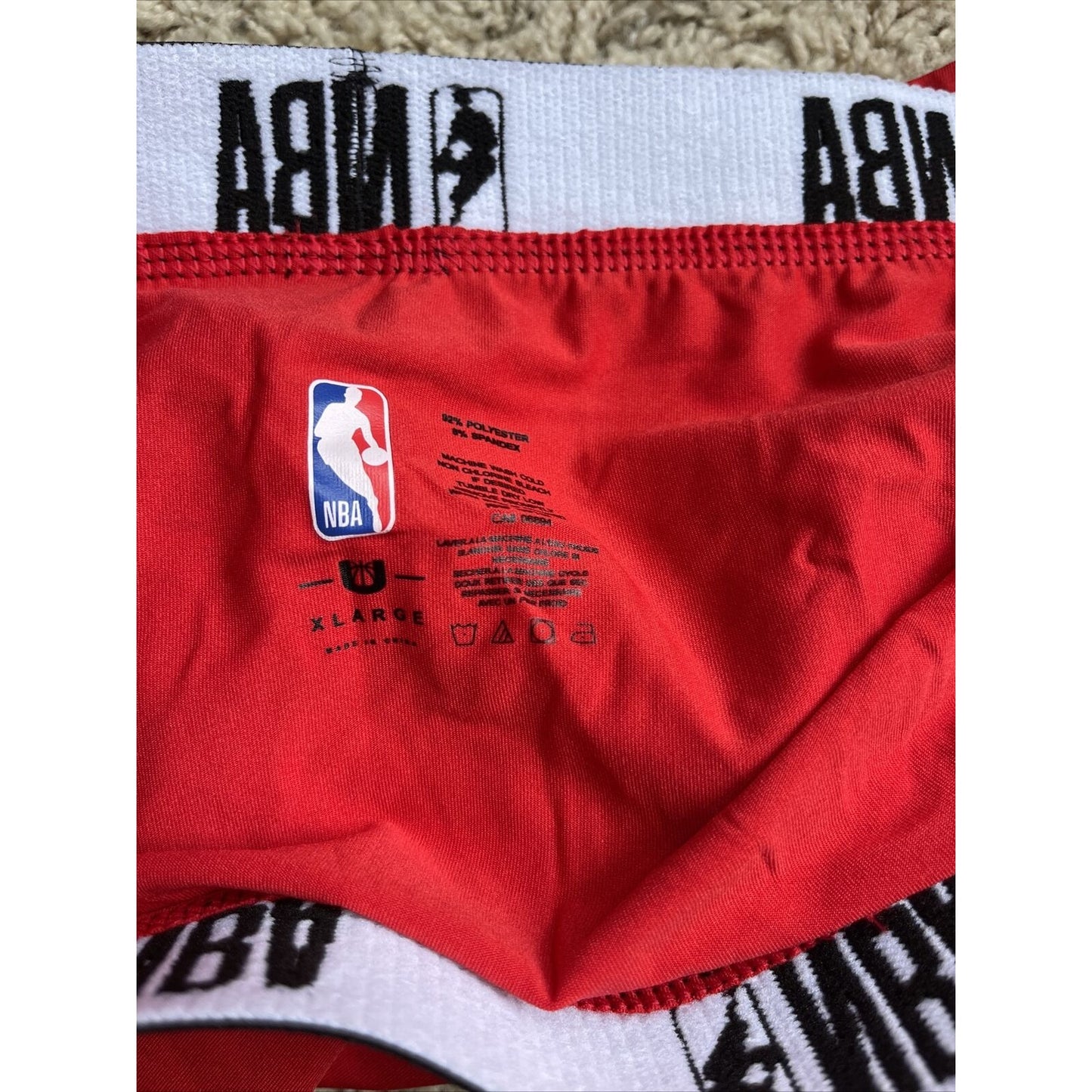 Men's NBA XL Red Compression Shorts