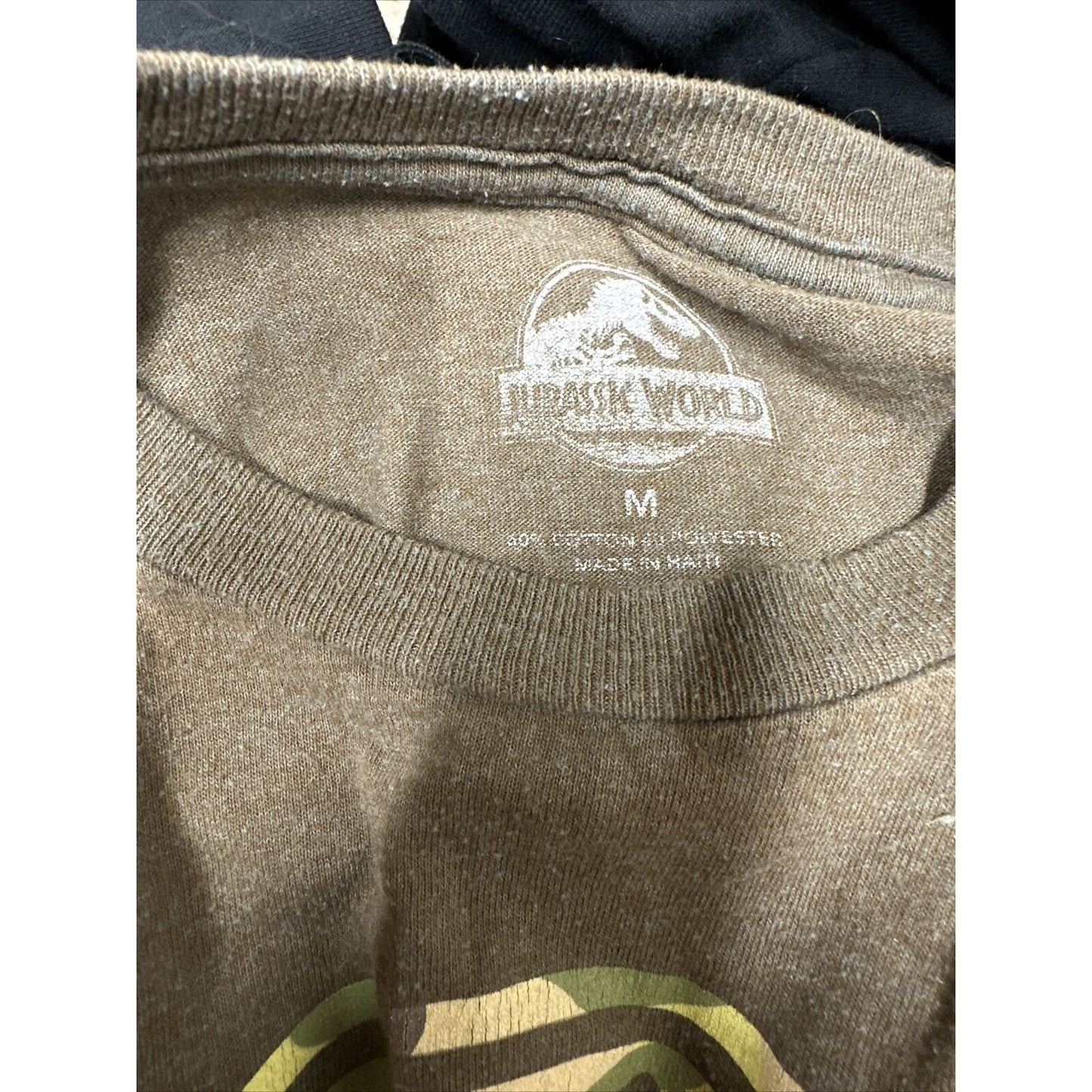 Men’s Brown Camo Medium Jurassic World Jurassic Park Tshirt