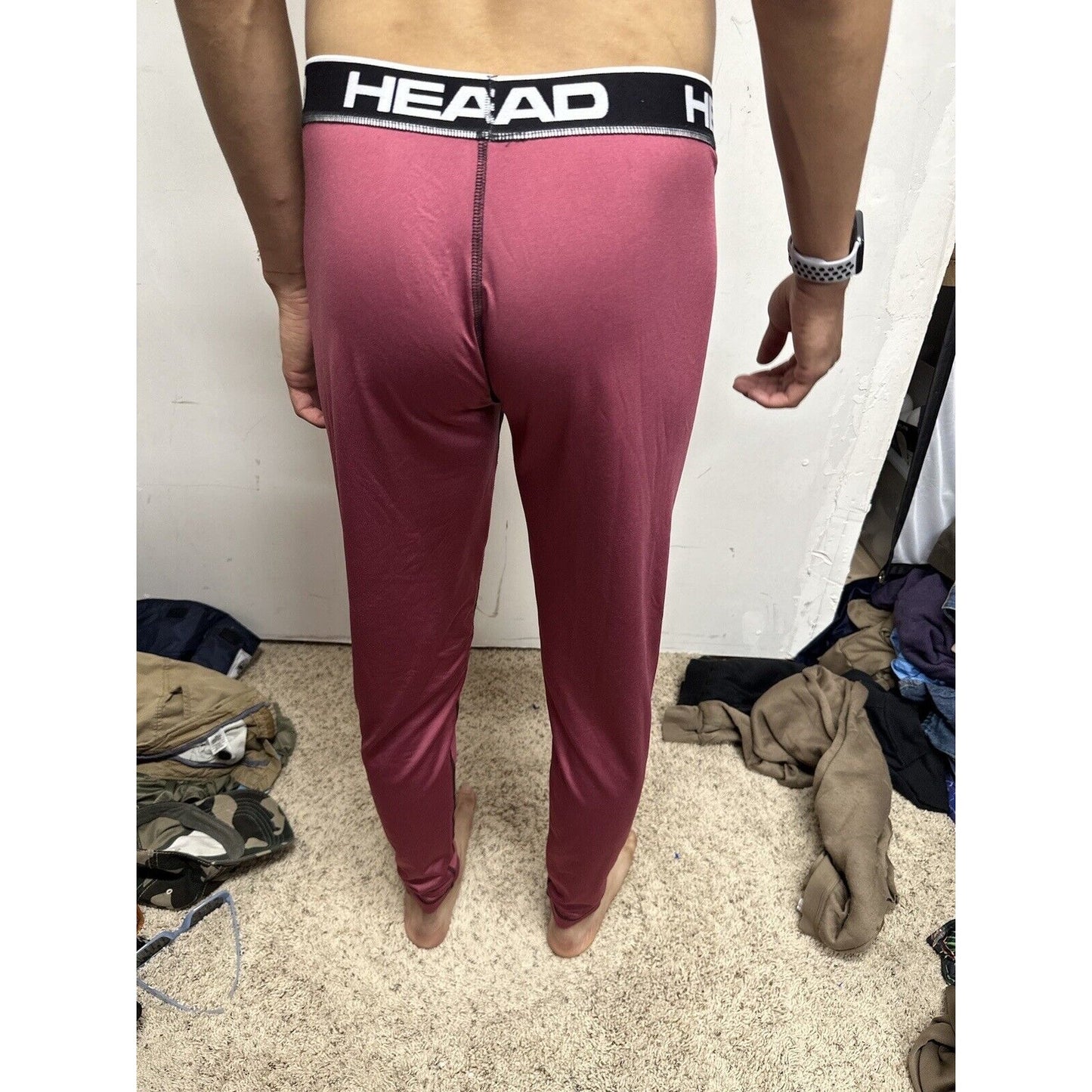 Men’s Large Head Pink Base Layer Pants