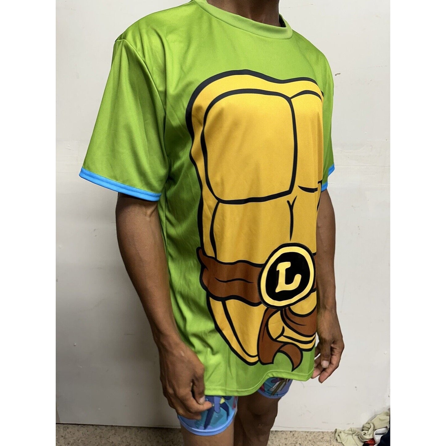 Nickelodeon Teenage Mutant Ninja Turtles Mens L/XL Costume Shirt - Leonardo