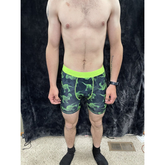 Men’s Crazy Boxer Brief Toy Story Dinosaur Disney Pixar Size Medium Green