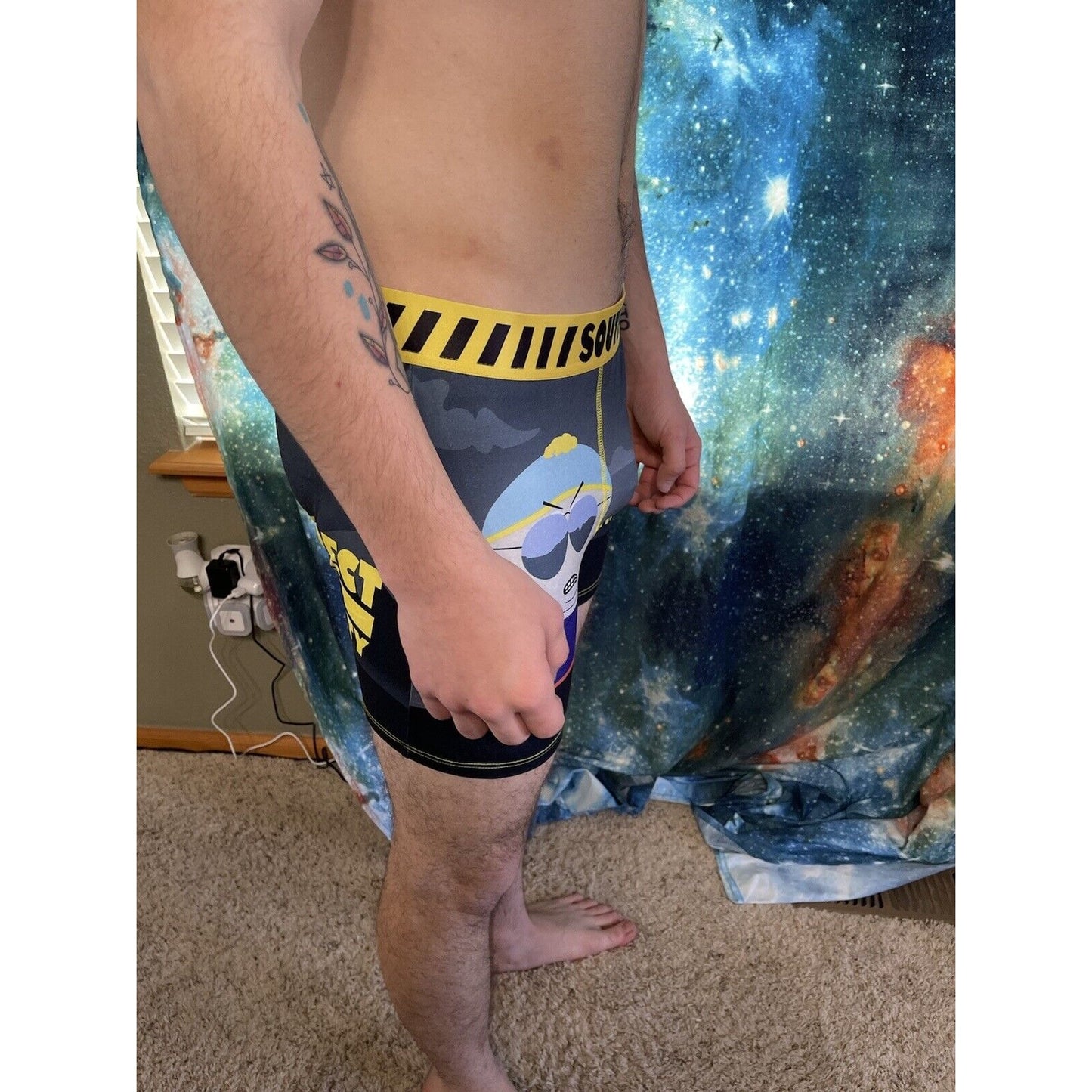 men's eric cartman south park autoritay compression shorts xl New And Unworn