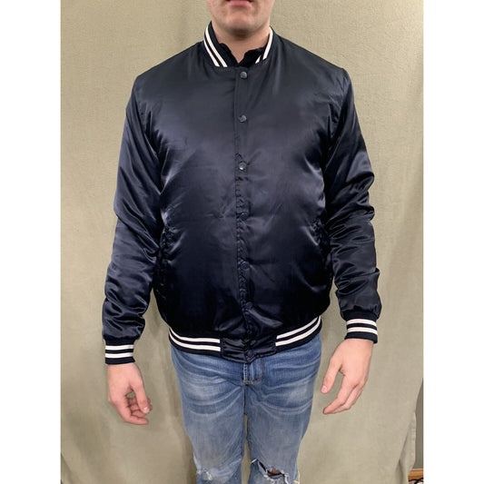 Men’s Carbon Small Black Button Jacket 100% Polyester