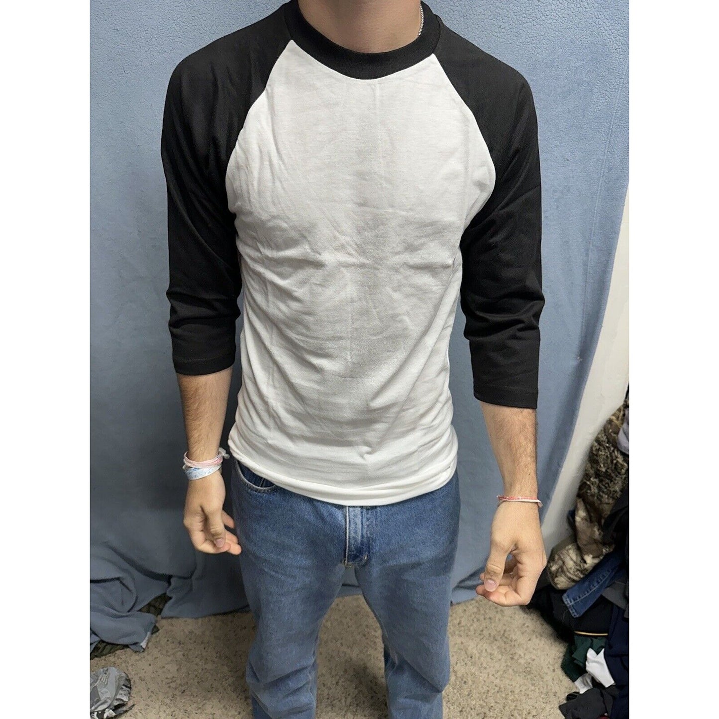 Men’s Black And White Champro Small Baseball Undershirt Jersey
