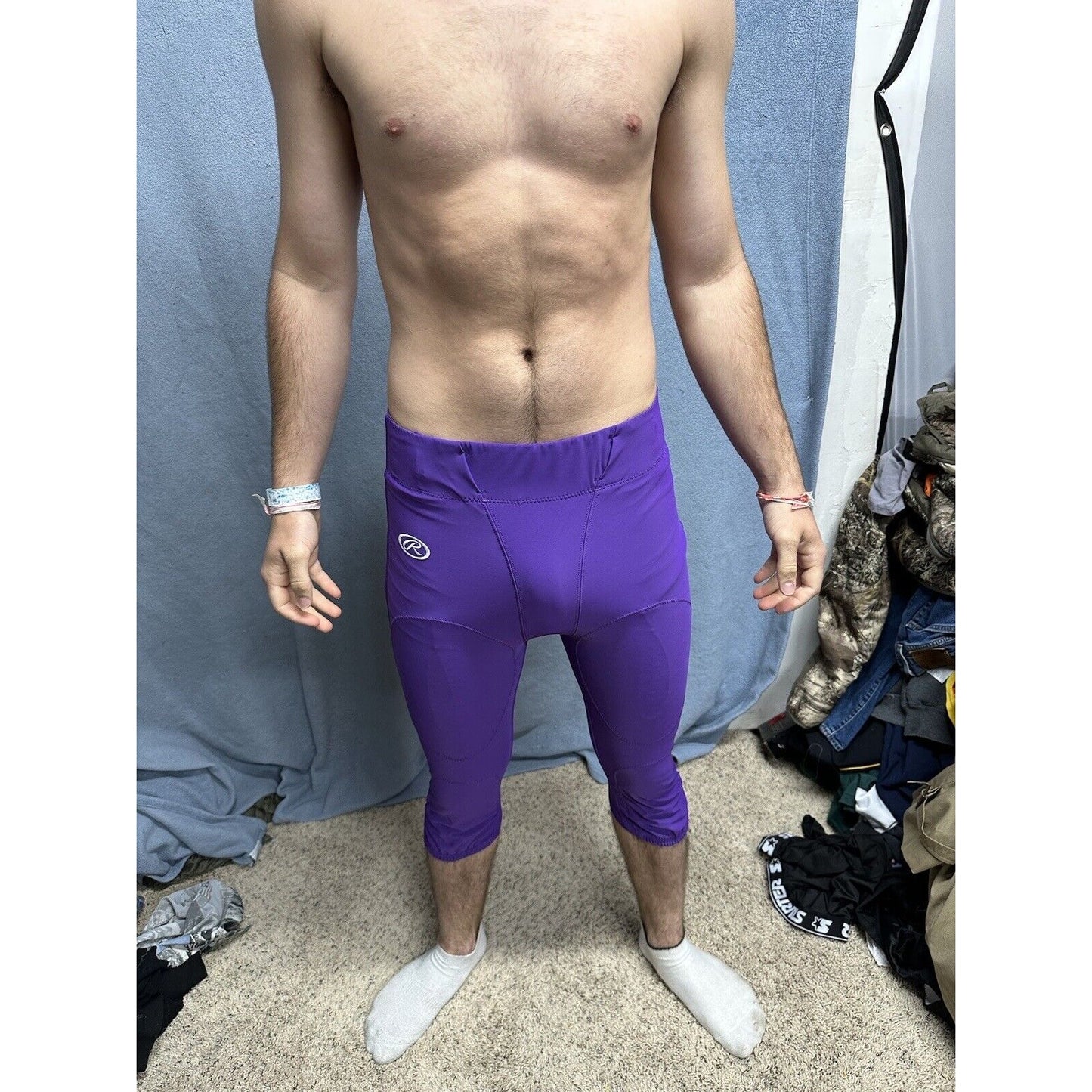 Men’s Rawlings Football Pants Medium Purple