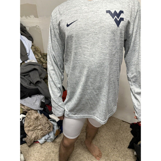 Men’s West Virginia Long Sleeve XL Nike Dri-fit Long Sleeve Pullover Shirt