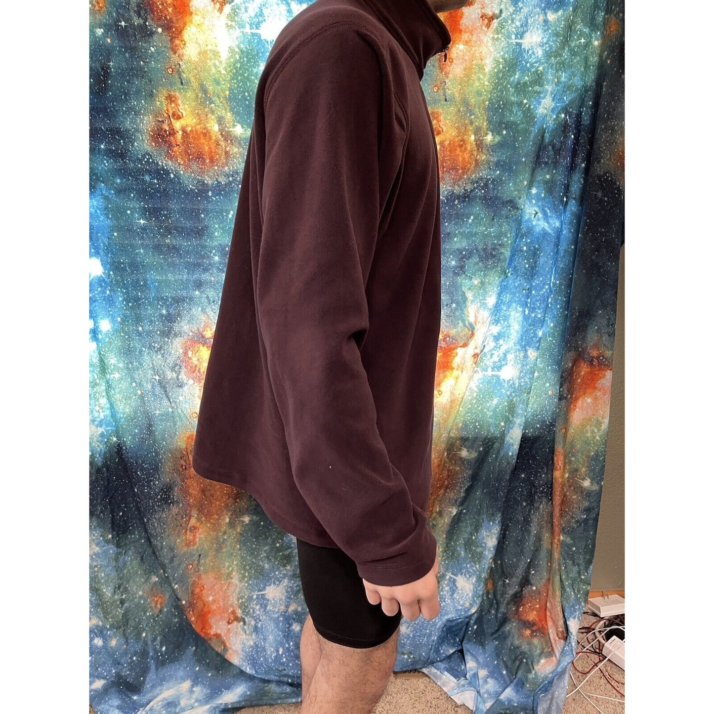 Men's Large Eddie Bauer Maroon Pullover Jacket