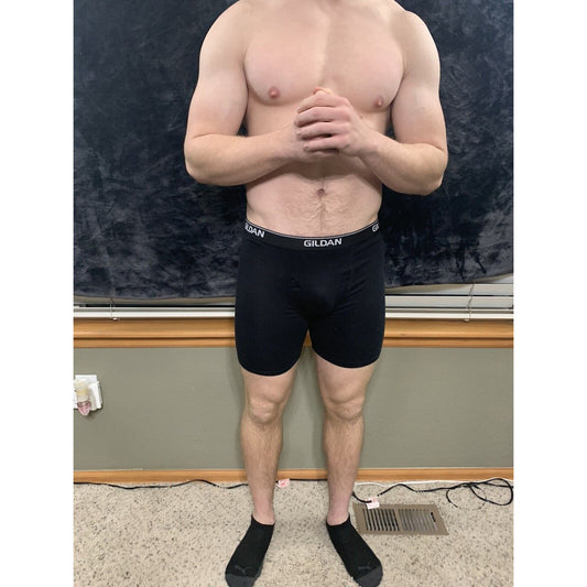 Gildan Black Boxer Briefs Spandex/cotton/poly Blend Large