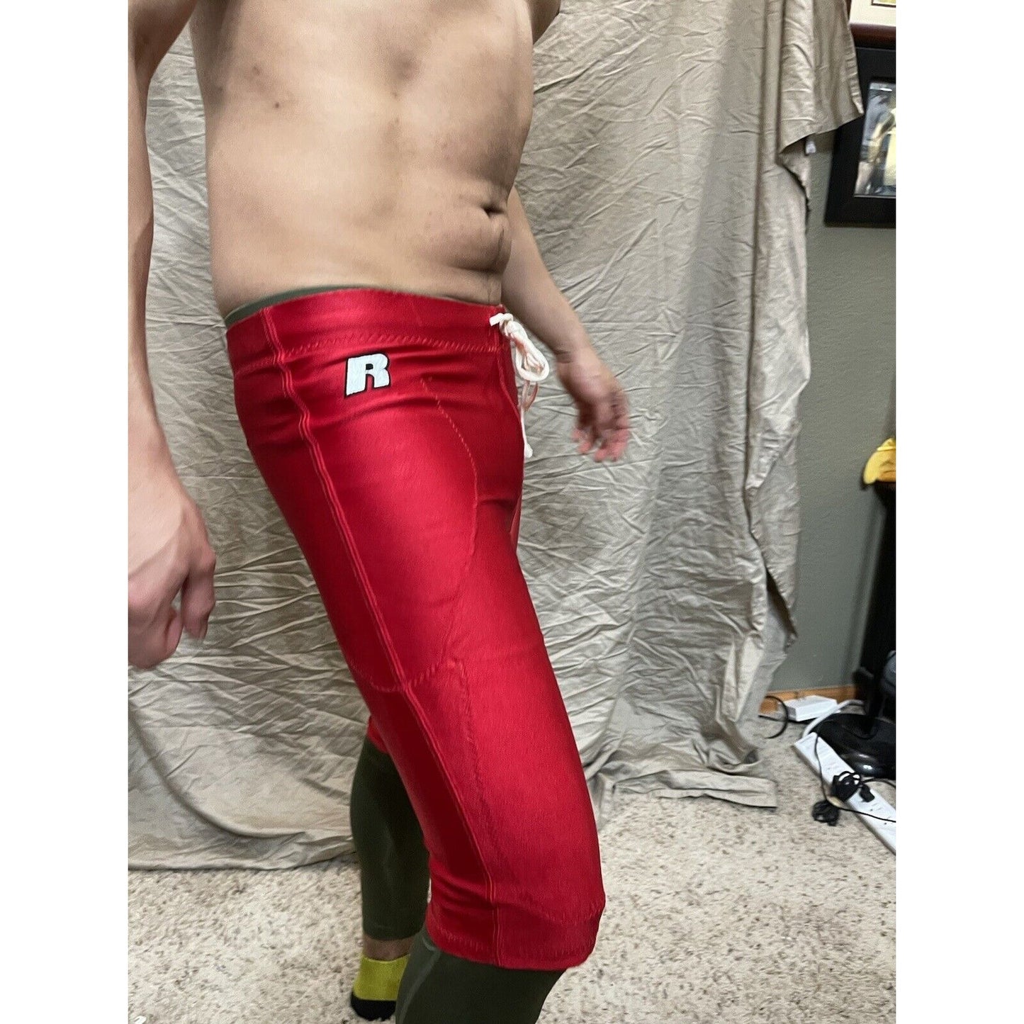 Men's True Red Russell Athletic Small Football Pants