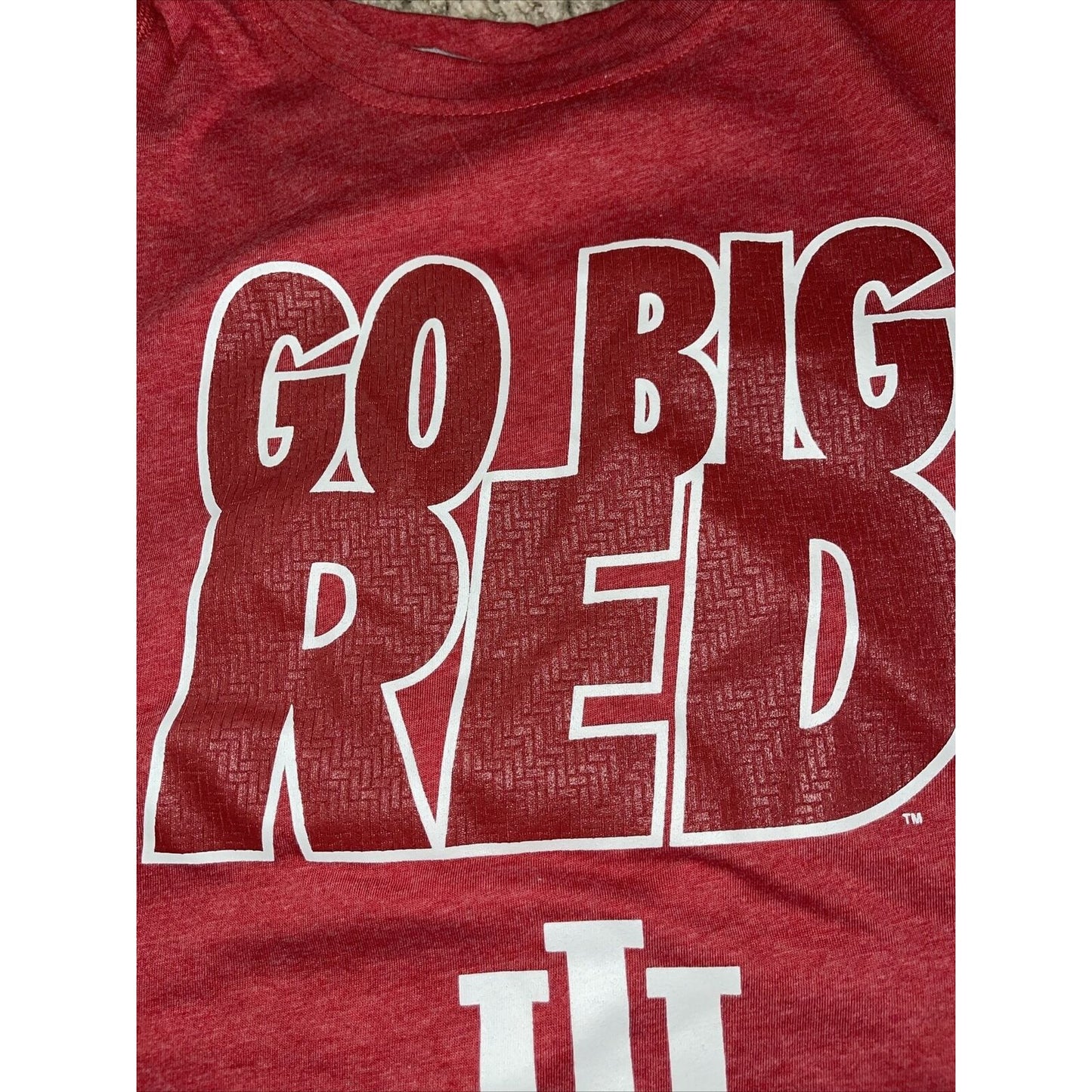 Men’s Go Big Red Indiana Hoosiers Large Shirt Section 101 knights