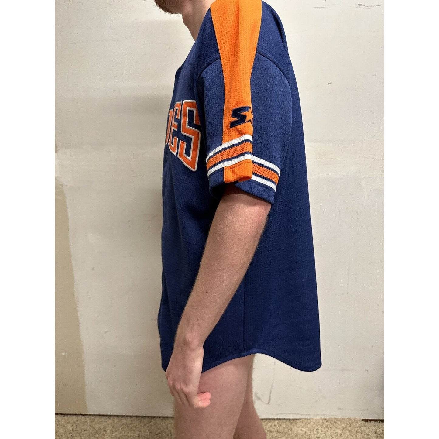 san diego padres genuine merchandise by starter fits like a medium jersey