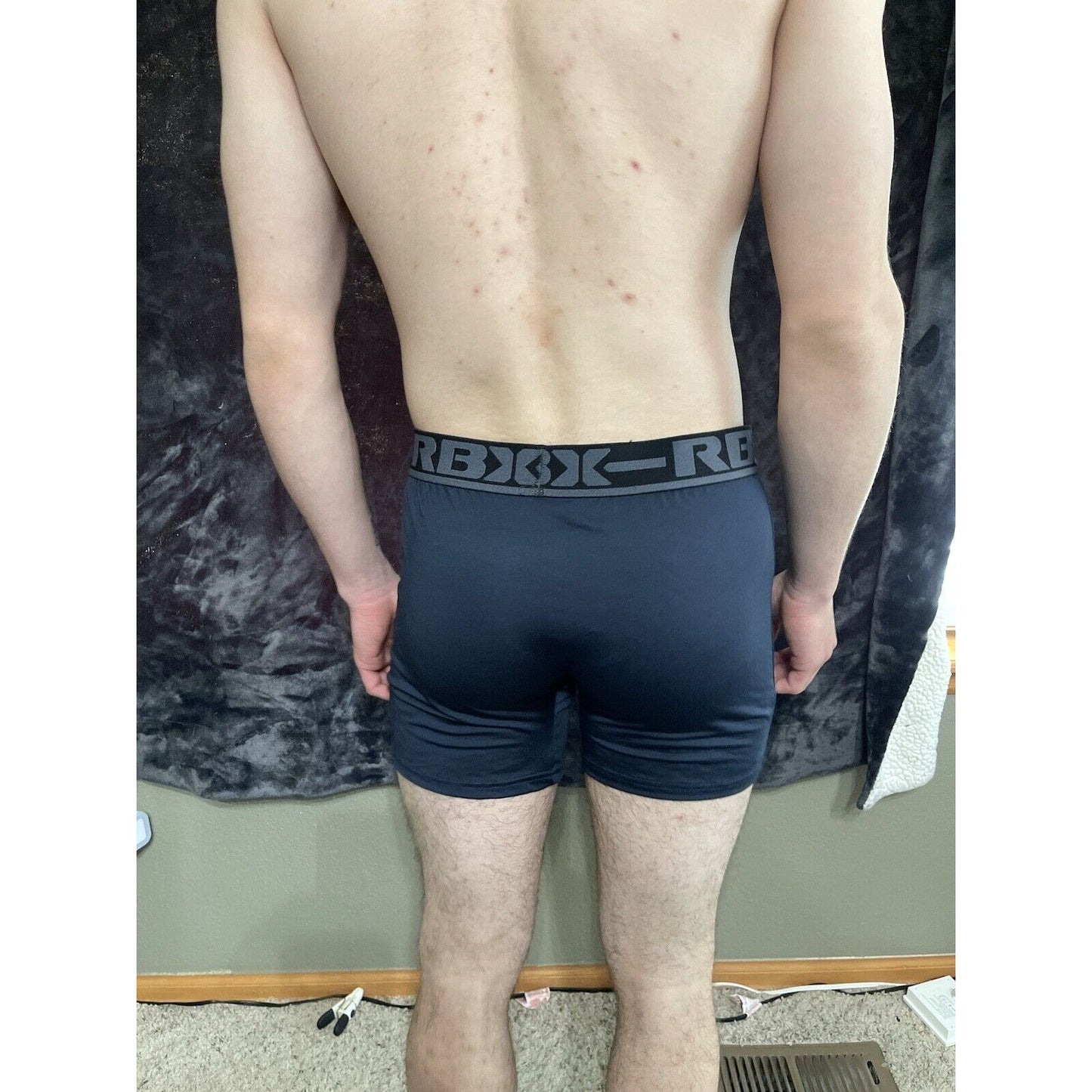 Men’s Large RBX Active Dark Blue Compression Shorts New