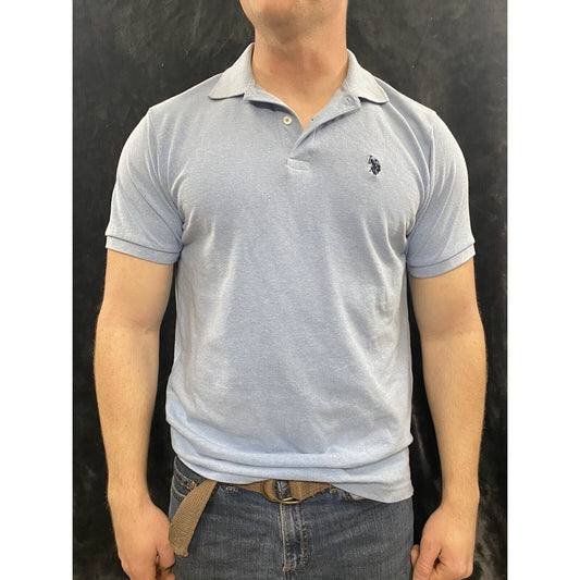 US Polo Assn. Men’s Medium Sky Blue Short Sleeves Polo Shirt