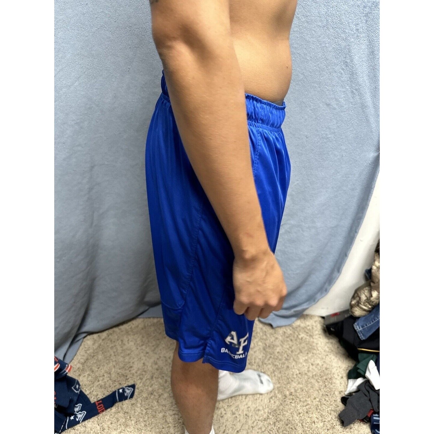 Men’s Blue Nike Dri Fit Large USAFA Air Force Academy Baseball Shorts