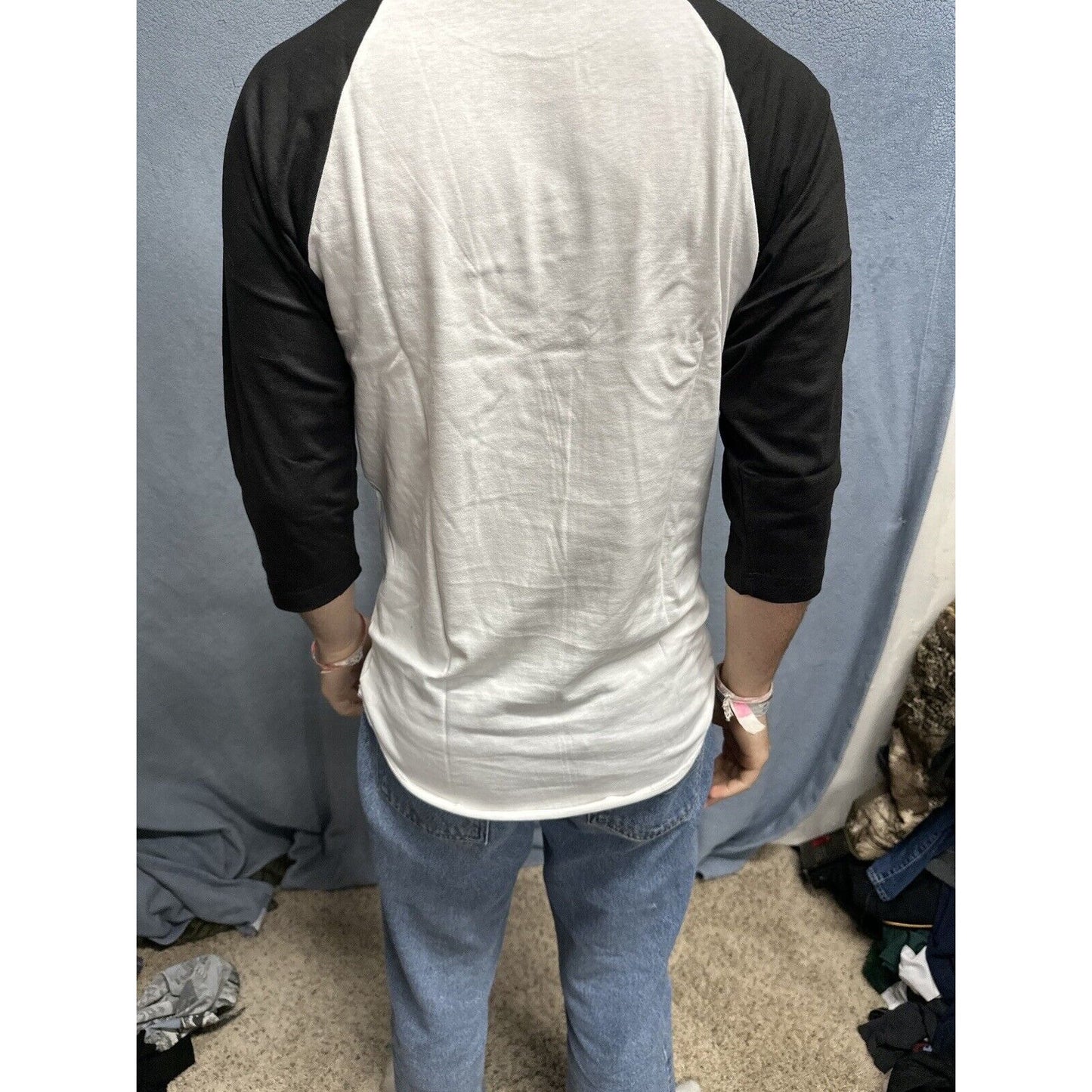 Men’s Black And White Champro Small Baseball Undershirt Jersey