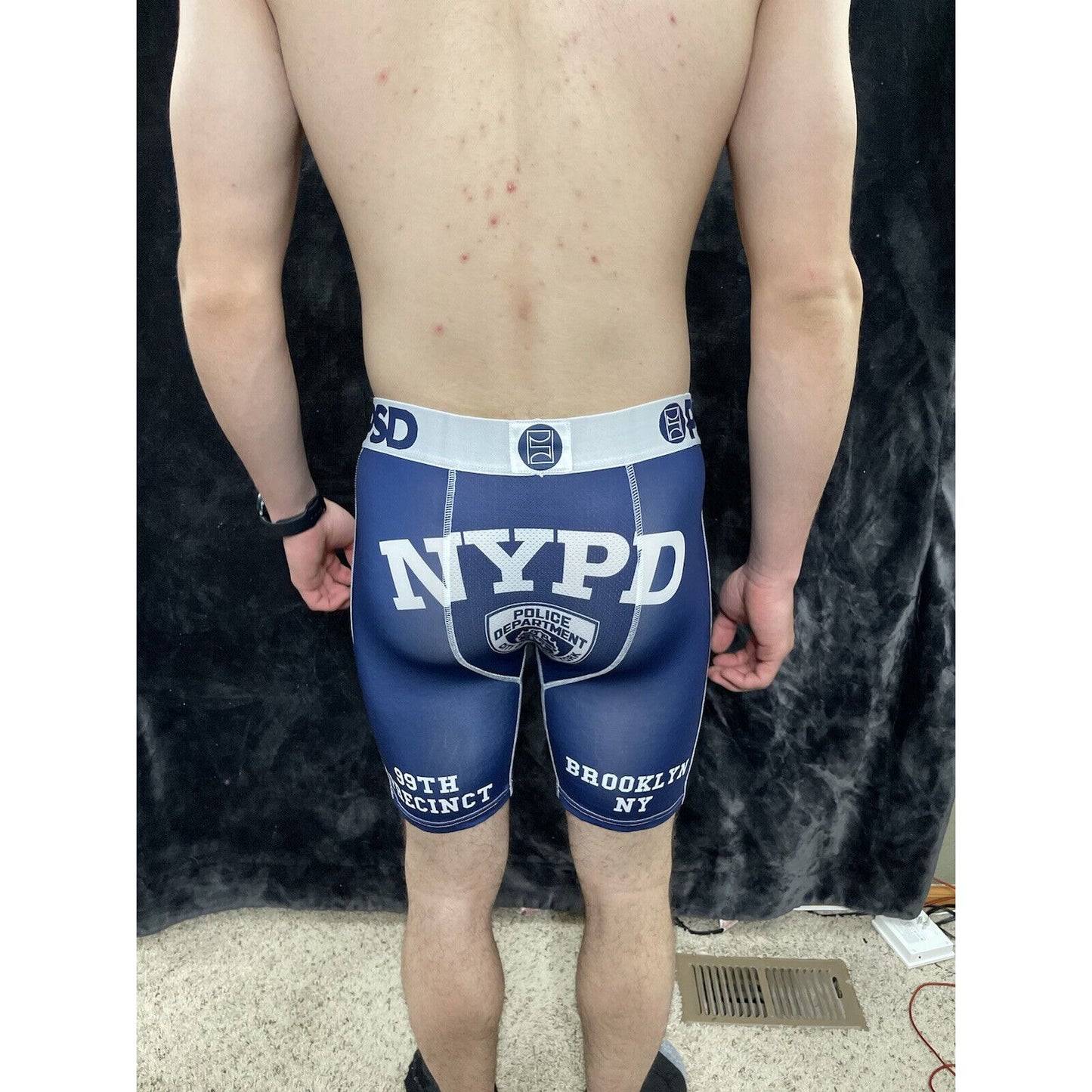 Men’s PSD Large NYPD New York Police Boxer Briefs Blue