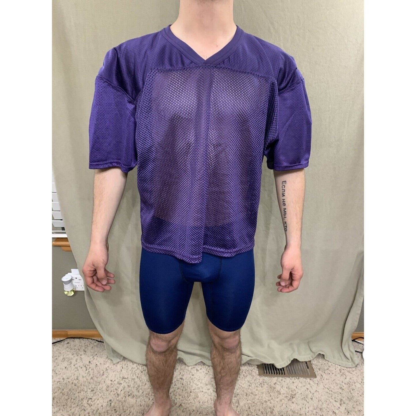 Men’s Large/XL Purple Football Practice Jersey