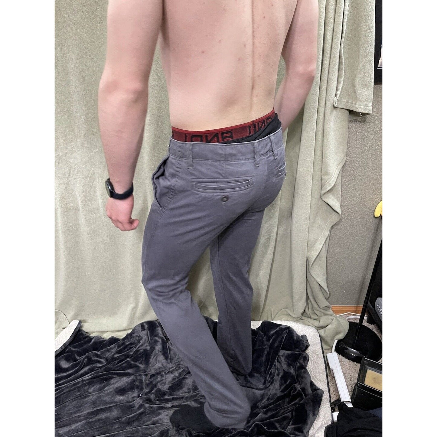 Men’s Arizona Jeans Co Gray Pants Flex Skinny 31x32